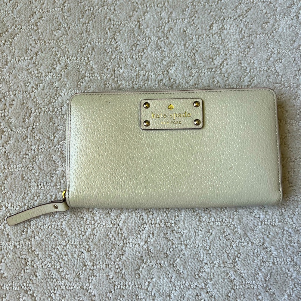 Kate Spade Ivory Leather Wallet